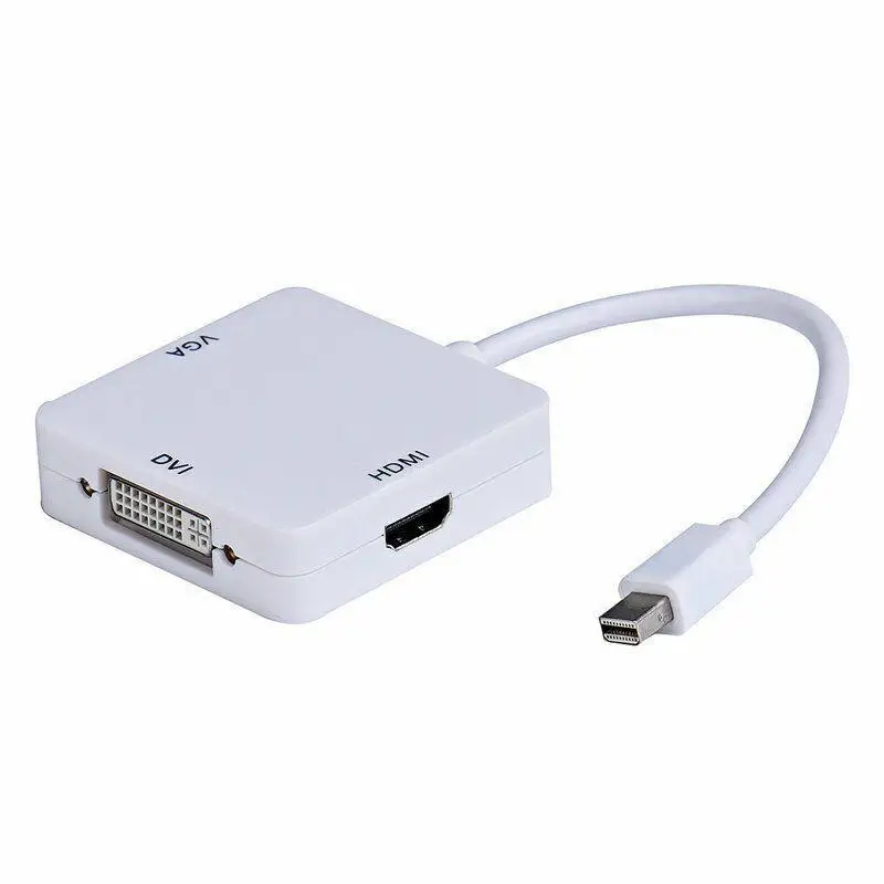 Manufacturer direct sales 3 in 1 DP display port to HDMI VGA DVI adapter Mini DP cable converter ADAPTS to PC HDTV monitor