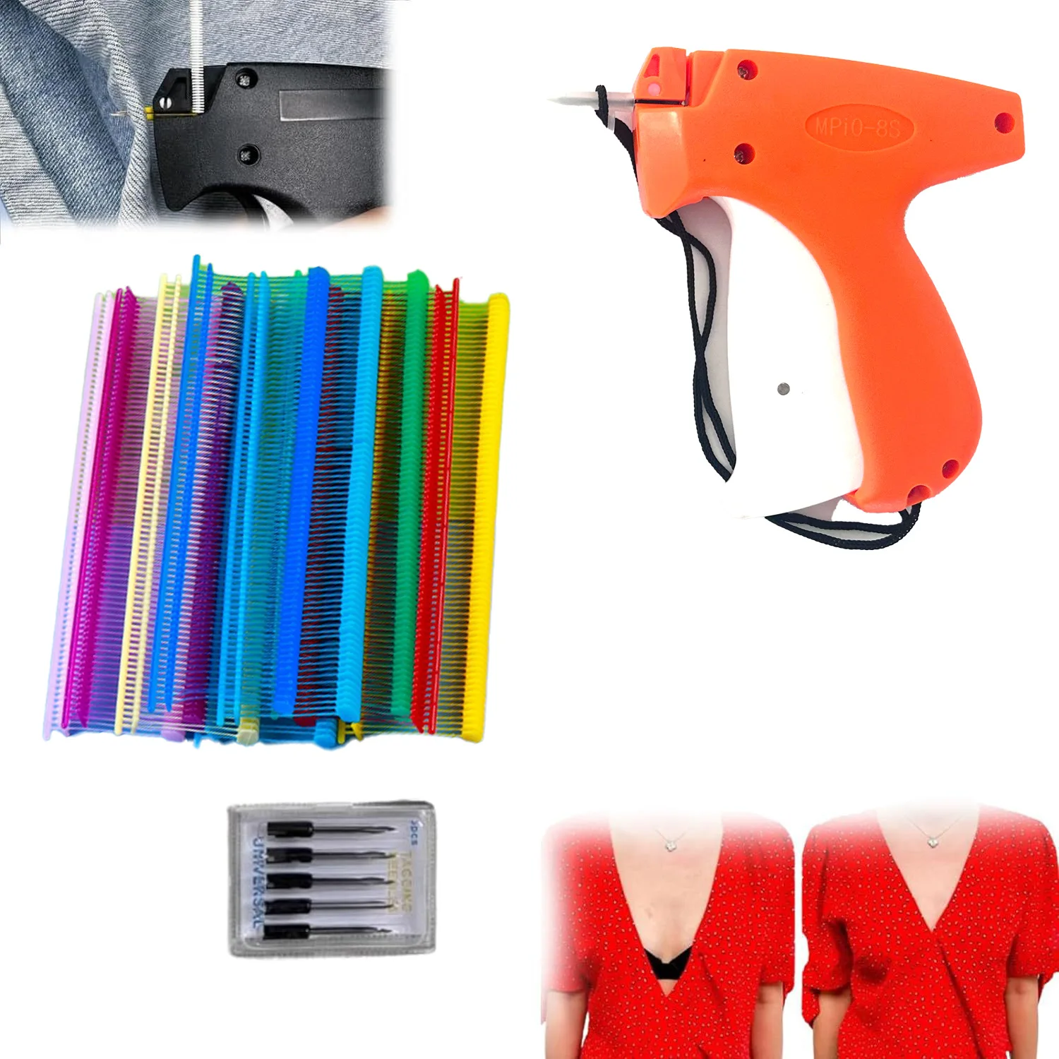 Portable Quick Clothing Fixer With Buckles Micro Stitch Tag Gun for Clothes Fixer Too