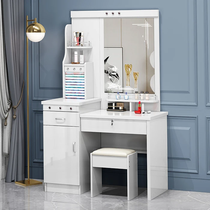Makeup Dresser Table Chair Home Furniture Wooden Dressing Table with Mirror