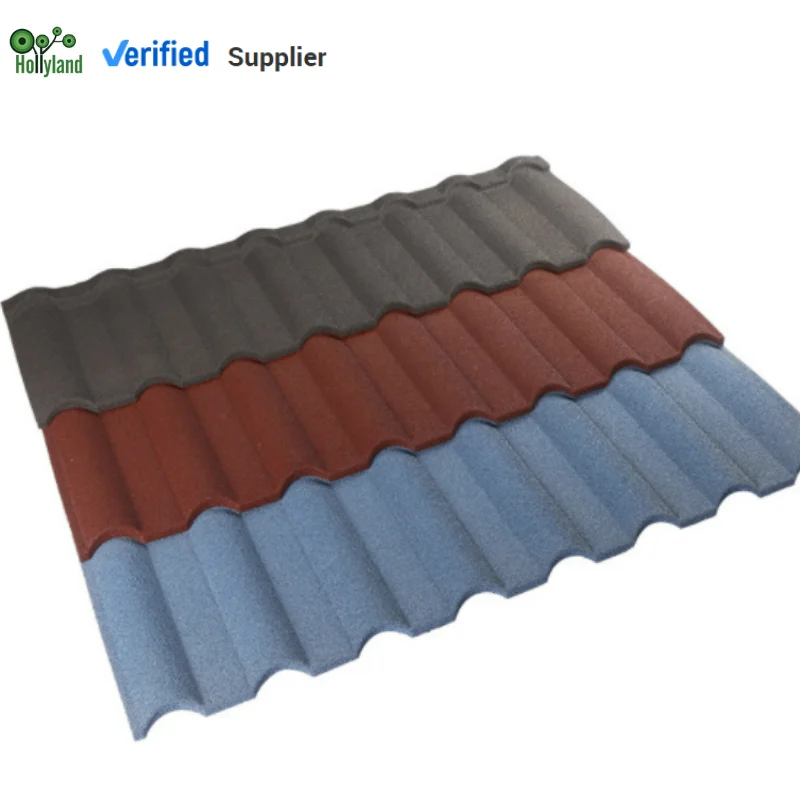 East Africa Wholesale Roof Tiles Interlocking Corrugated Stone Coated Metal Roofing Tiles Milano
