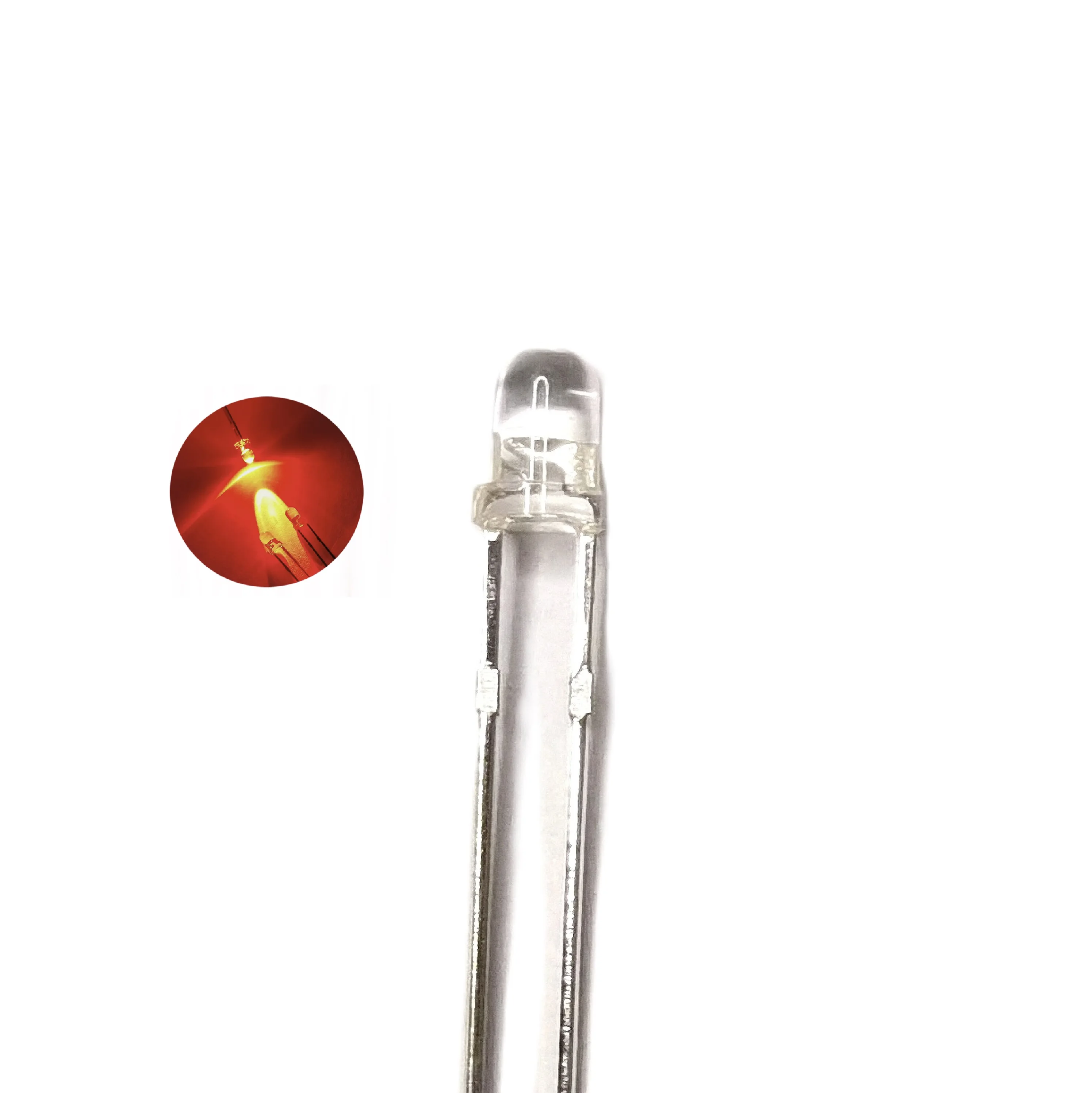 Hot Product Ultra Brightness Through Hole Red Light 625nm 3mm Round Shape Led Diode