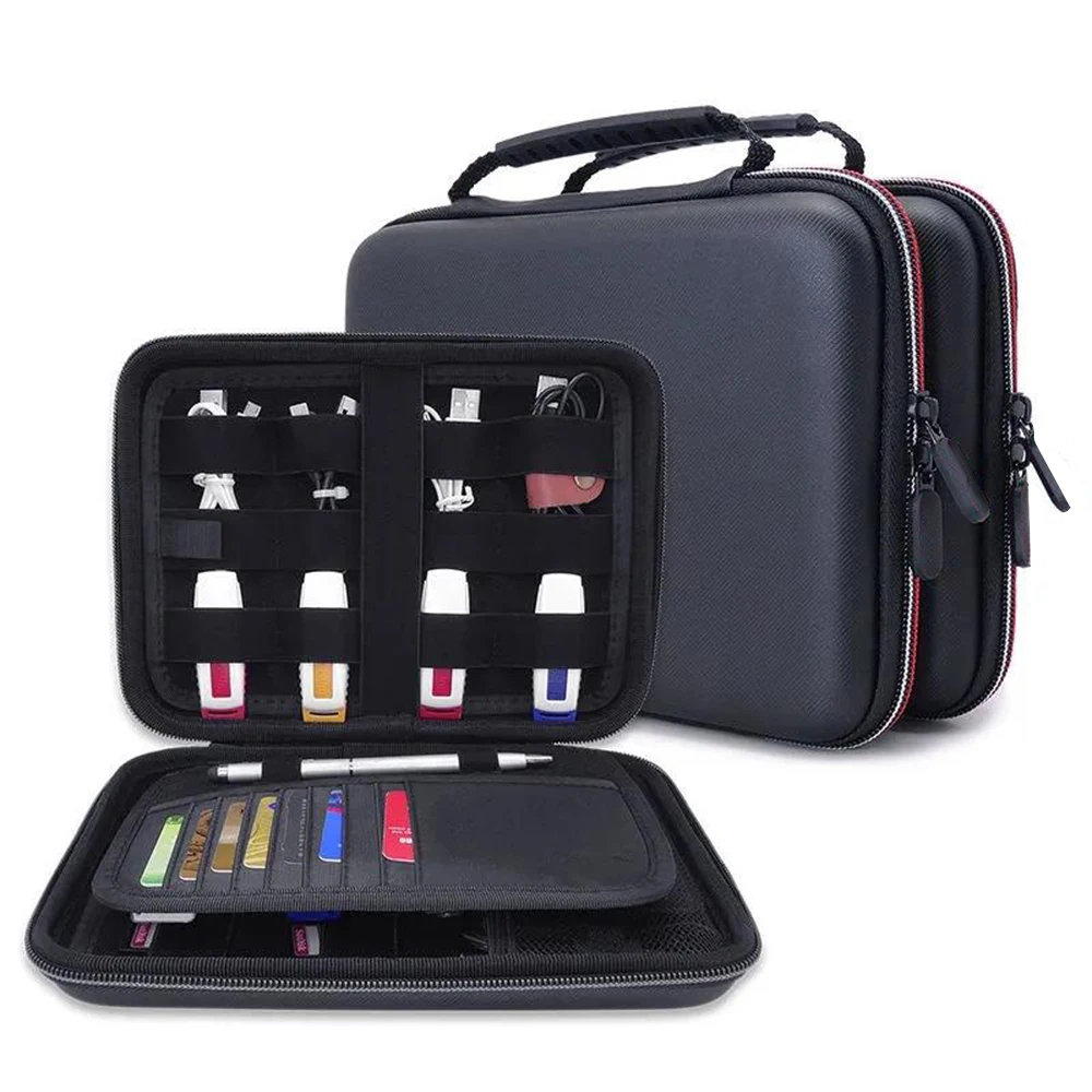 Large-capacity portable USB flash drive U shield cipher storage bag bank card SD card digital storage hard disk package