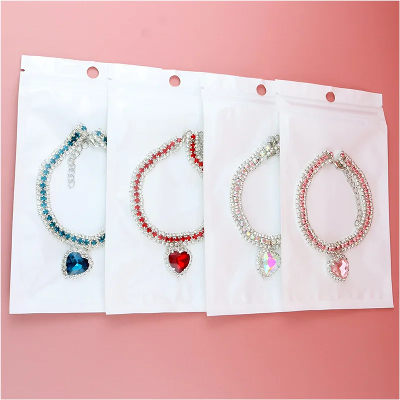 Wholesale pet dog and cat collar Thanksgiving love pendant three row diamond necklace collar