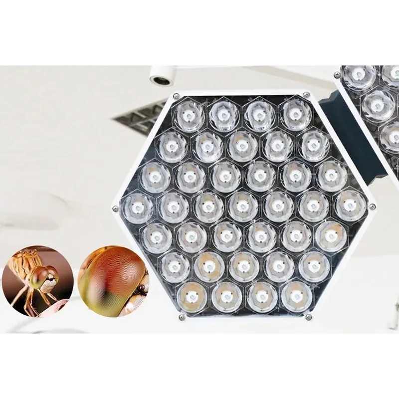 THR- SY02-LED5+5 Factory Hot Selling Ceiling Mounted Double Arms Shadowless LED Operation Light