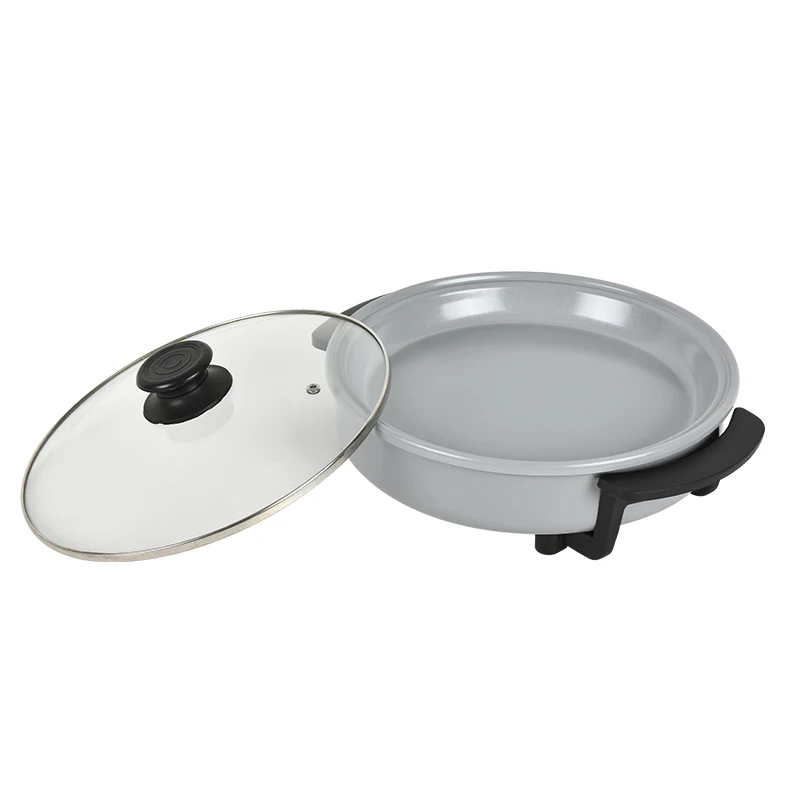 36*7CM aluminum multi-functional smokeless ceramic non stick coating cooker electric frying pizza pan