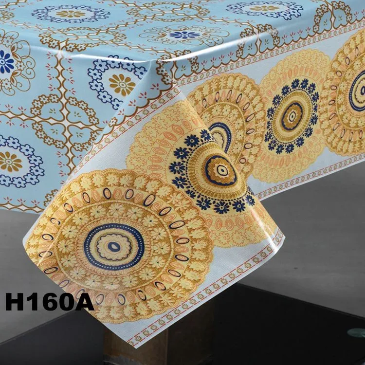 Super clear Transparent printed table cover in rolls