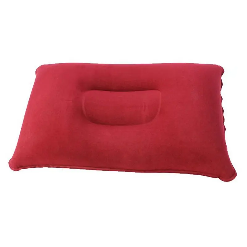 Custom Portable Fold Inflatable Air Pillow Outdoor Travel Sleeping Camping PVC Neck Stretcher Backrest Plane Comfortable Pillow