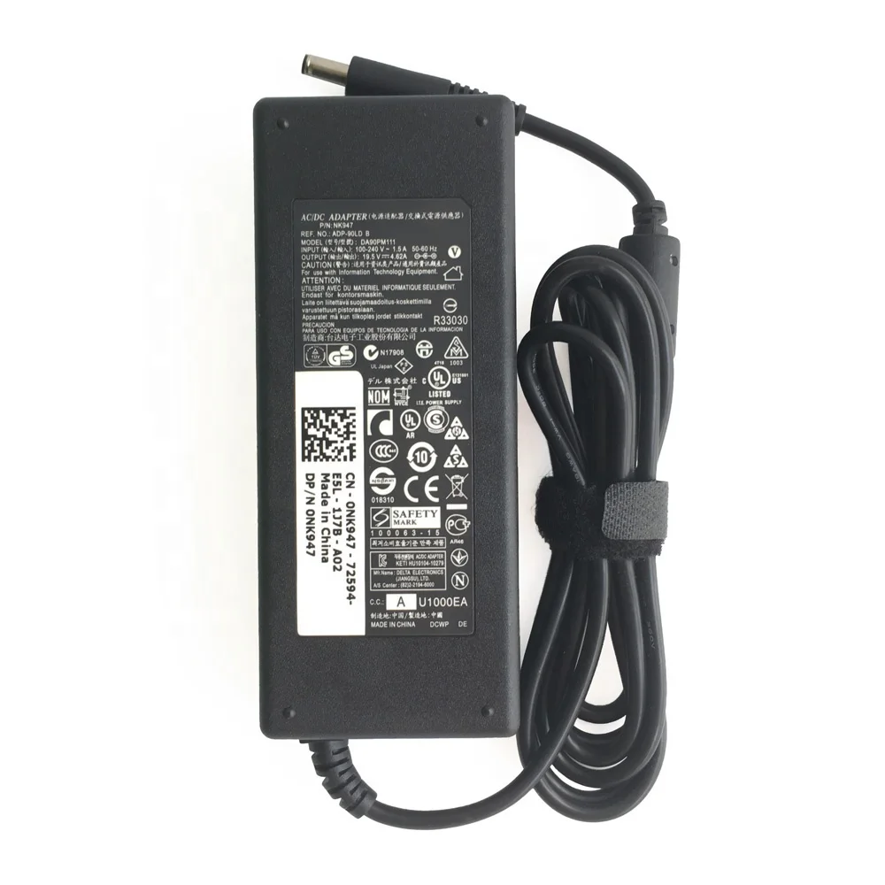 Original 90w 19.5v 4.62a ac adapter charger for Dell 11-3153 3148 4.5mm 3.0mm laptop power supply
