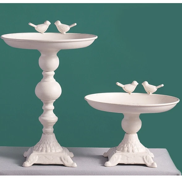 European antique white wooden dessert table decoration pieces forest wedding display shelf cake table delicate tea rest tray