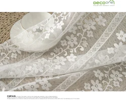 Factory supply 3 pass linen blackout window  curtain  fabric ethiopian curtain fabric embroidery living room