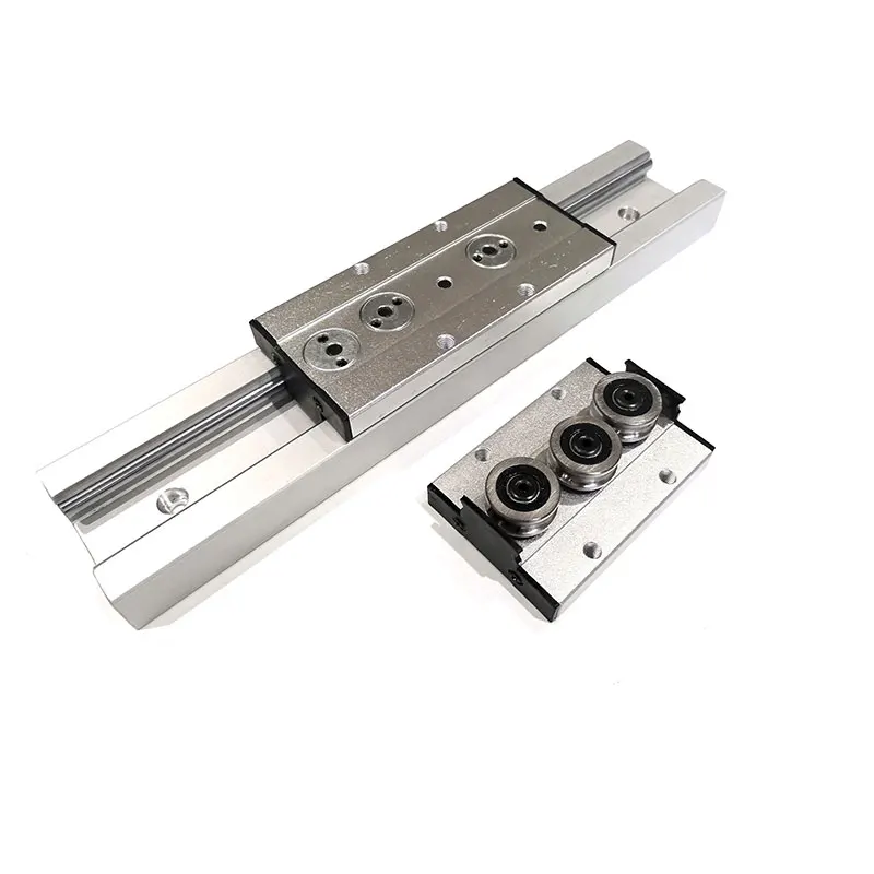 Low cost Low profile ball type linear guide SGR25 dual shaft guide support for cnc ballscrew machine