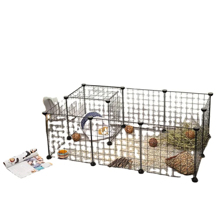 Portable metal wire Grid Rabbit Cages
