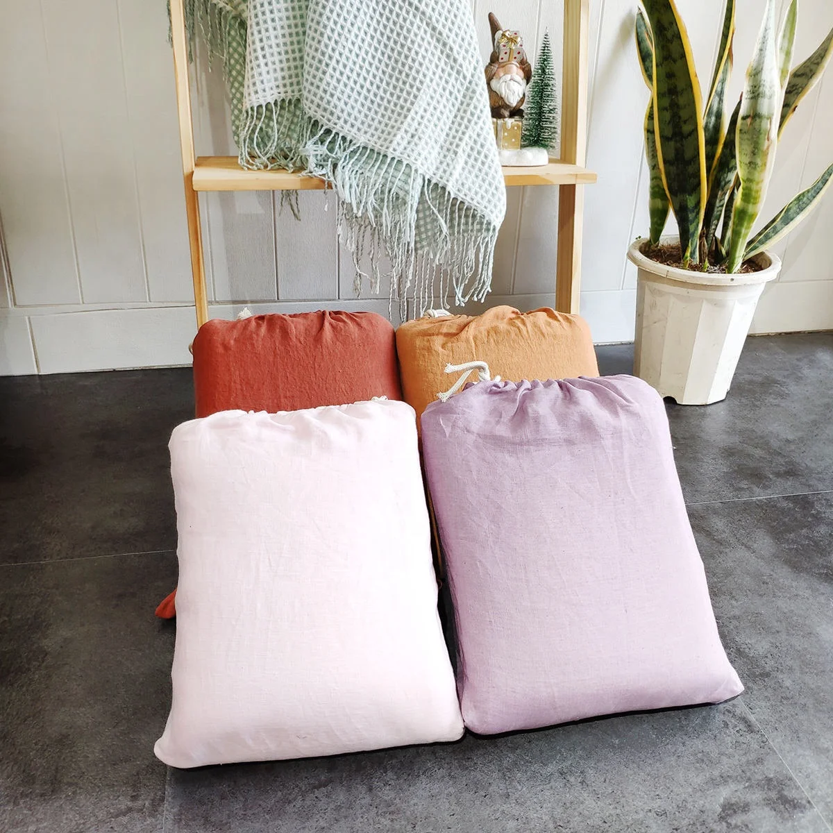 Supplies hotel linen 100% linen  bedding nantong 5 star customize quilt cover hotel