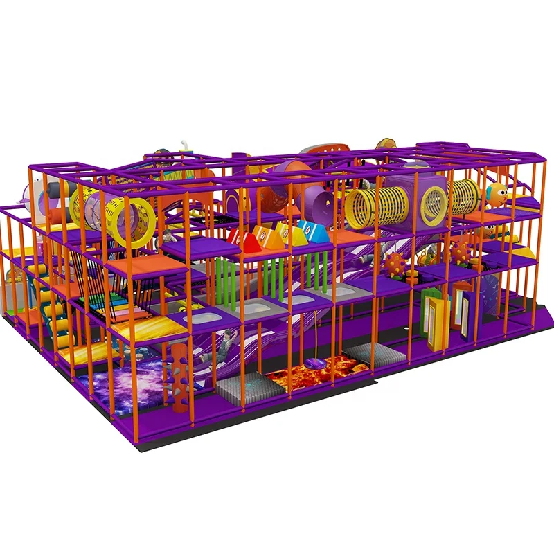 Hot Selling Space Theme Colorful Climbing Wall Indoor Playground Equipment