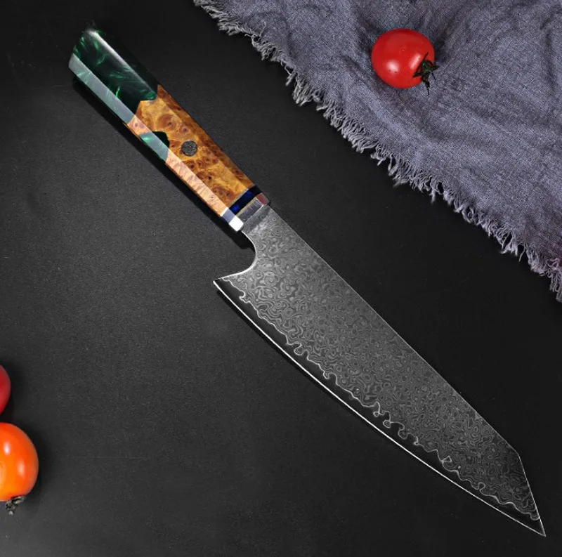 Best 8 Inch Damascus Steel Cooking Japanese Chef Kitchen Knives