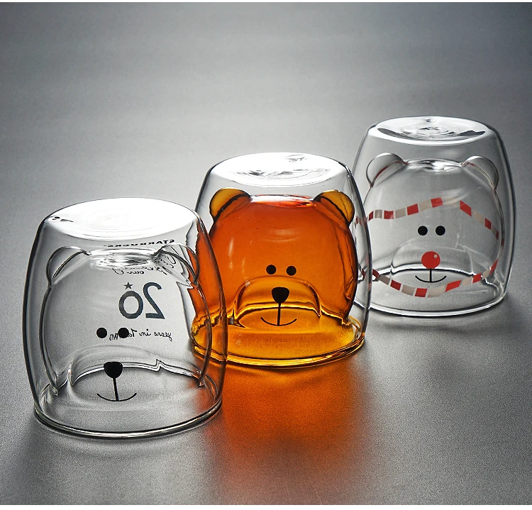 
Factory Supplied 250ML Hand-Blown Borosilicate Double Wall Glass Coffee Cups 