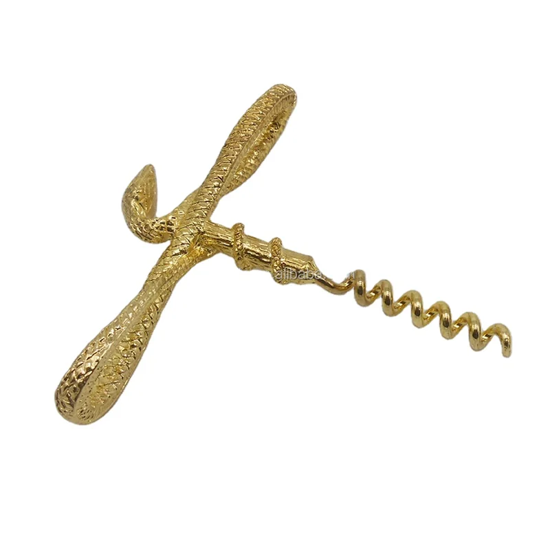 snake cork screw bottle opener