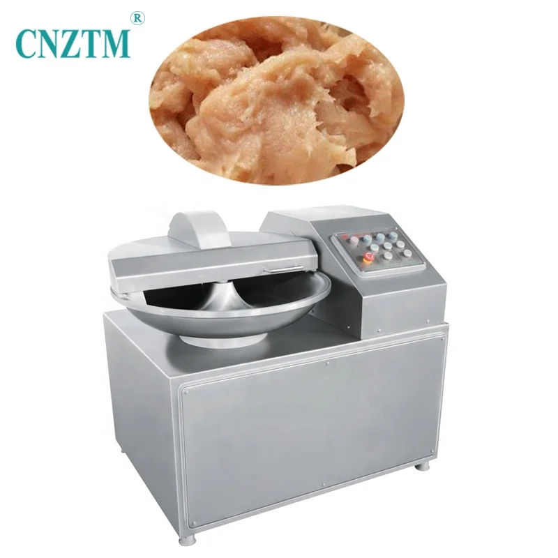 Electric Port Chicken Small Sausage Cutter Bowl Cutting Machinery 20L 3000 Rpm Stainless Steel Slient Fish Bowl Cutter