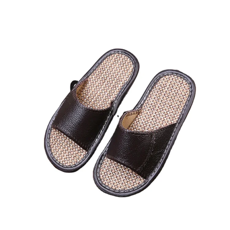
Summer slippers for boys and girls non-slip indoor linen slippers 