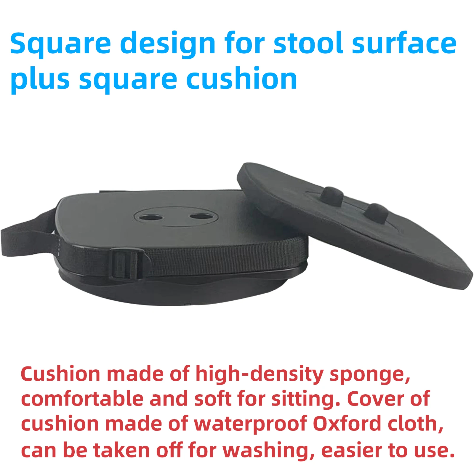 Прочный лакированный портативный складной телескопический стул для кемпинга квадратный многофункциональный телескопический стул