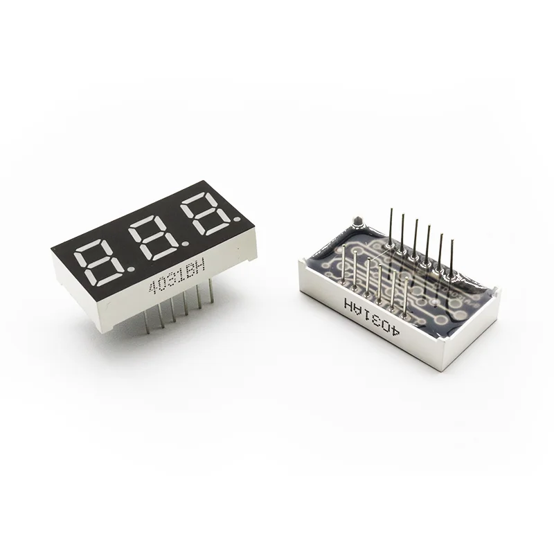 0.56 inch three digital common cathode orange color led tube