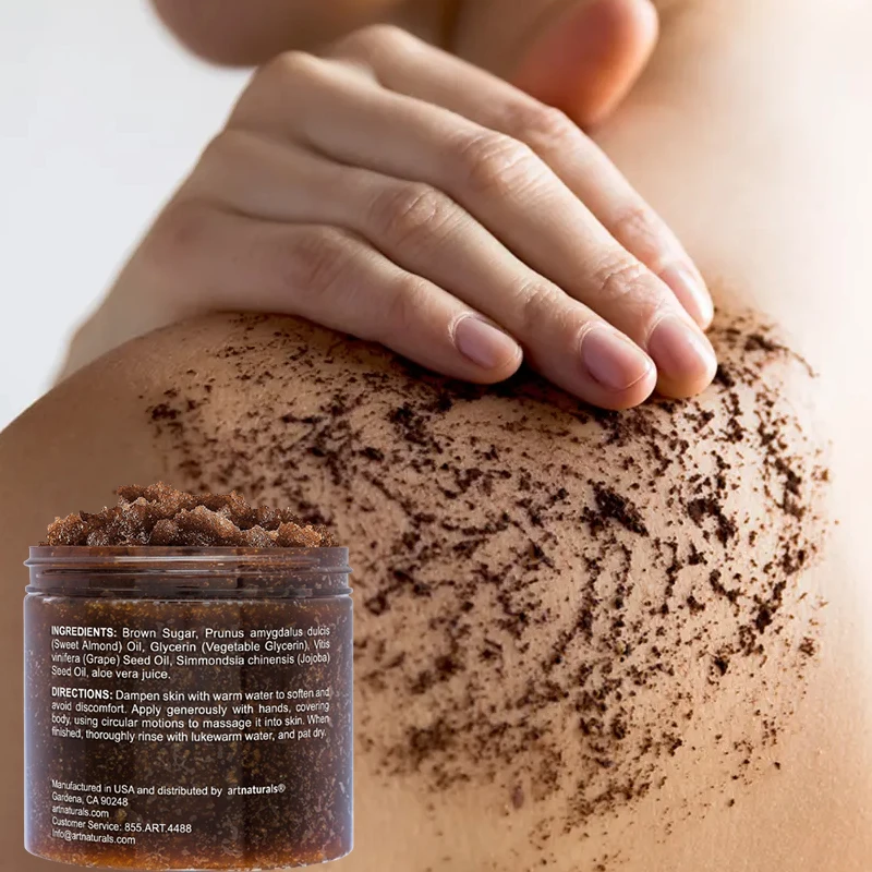 new arrival black skin lightening sugar scrub,woman nourishing exfoliating face scrub,private label whitening body scrub