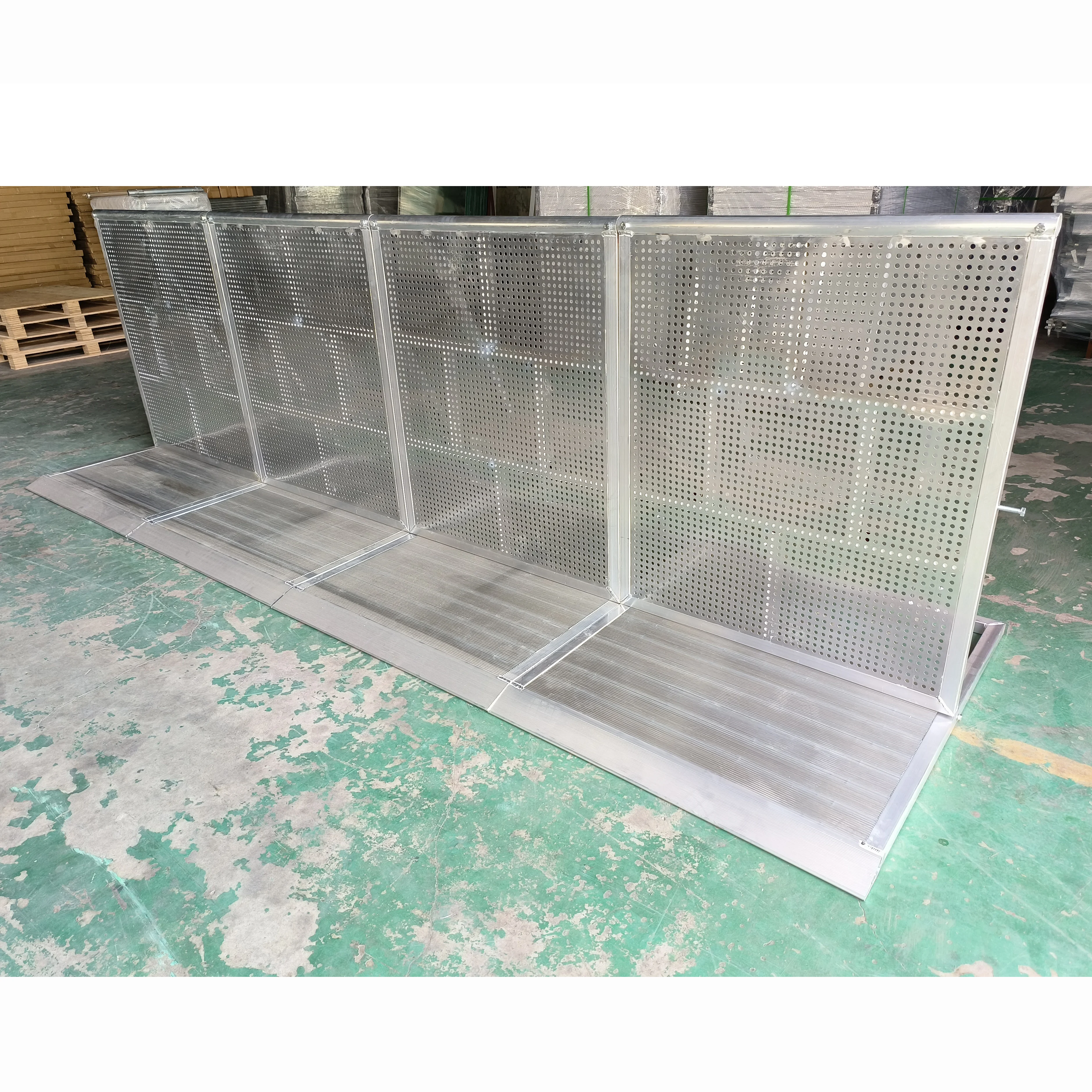 Aluminium Podium Concert Crash Barricades Event Safety Crowd Control Barrier Fences Mojo Barrier Hire