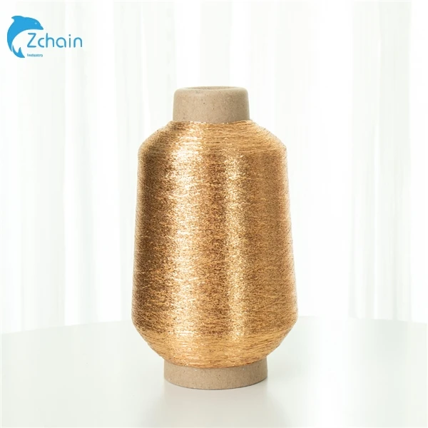 Free Sample Sparkle Metallic Knitting Thread Multicolor Polyester Lurex metal thread MX Type Metallic Yarn