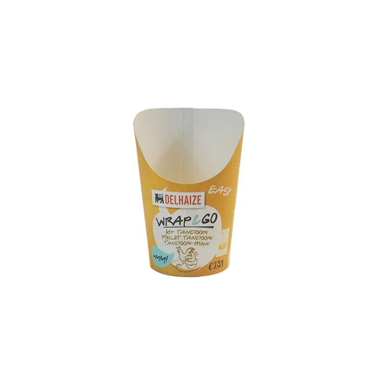 Disposable Kraft Paper French Fries Box Food Packaging Fried Chicken Snacks Take Away Hot Potato Chips Paper Cup