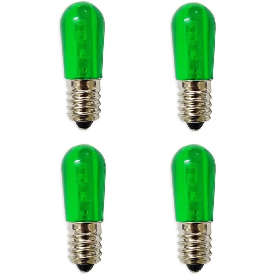 E14 AC/DC 12V 24V LED Bulbs E14 3LEDS Papaya Light Lamps E14 led christmas light bulbs Green
