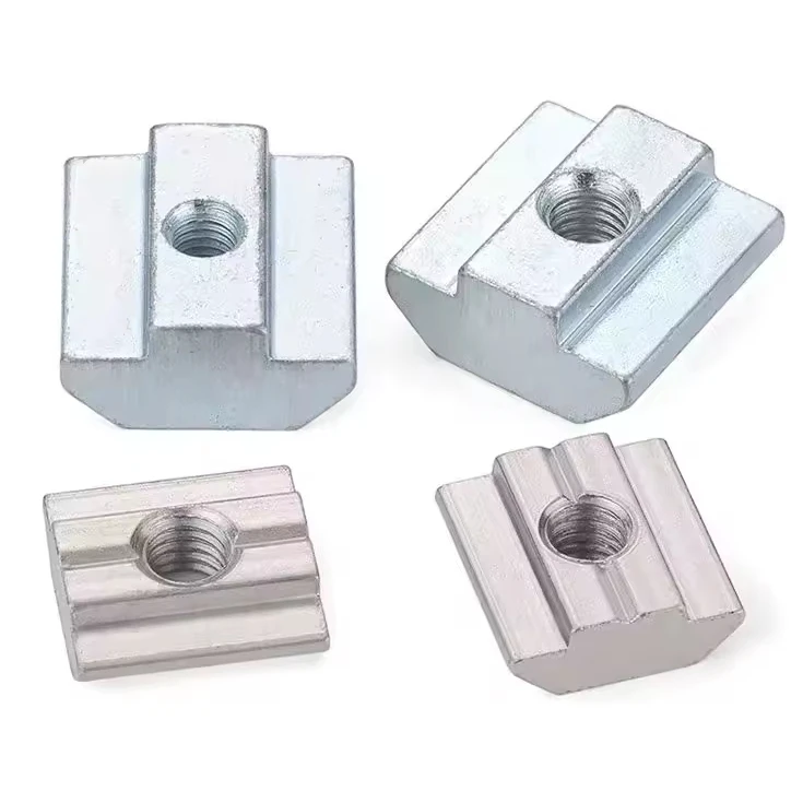 Aluminum Profile T-Type Slider Square Nut 20 30 40 45 M3M4M5M6M8L Nut Type T Slider for Square Profile