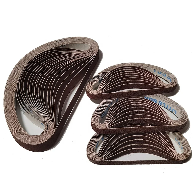 1/2 X 18 inch sanding tape, soft cloth, aluminum oxide sanding tape for metal/grinding polishing sanding tape