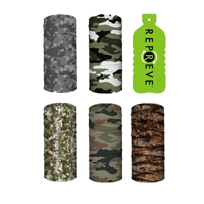 LEO Polyester Custom Multi Use Scarf Headwear Tube Bandanas Face Mask Neck Gaiter Seamless Bandana