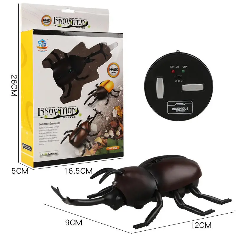 Factory Hot Sales Insects Simulation Ladybug Inductive RC Plastic Toy Realistic Infrared Remote Control For Kids Games Toys