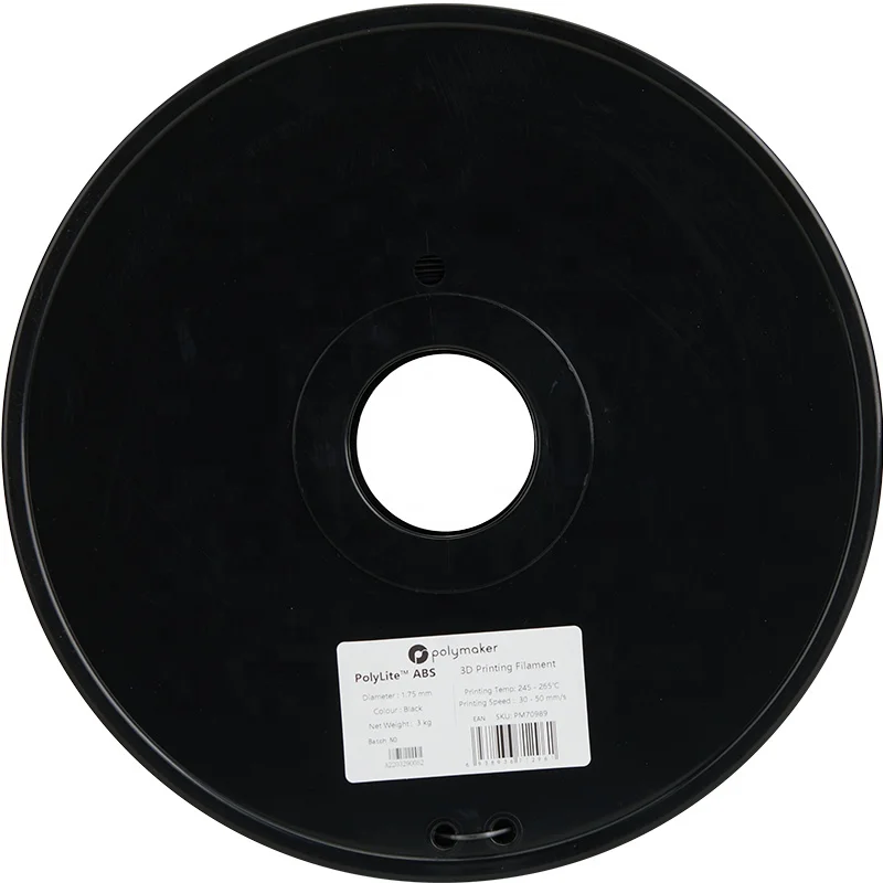 Competitive Price Custom 3kg / 1.75mm/ 2.85mm Polymaker PolyLite  3D Printing ABS Filament