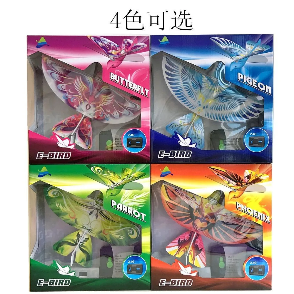 RC E-Bird 2.4G 2CH Remote Control Toy Flying Bird Factory Wing Indoor RC Airplane RC E-Bird Toys