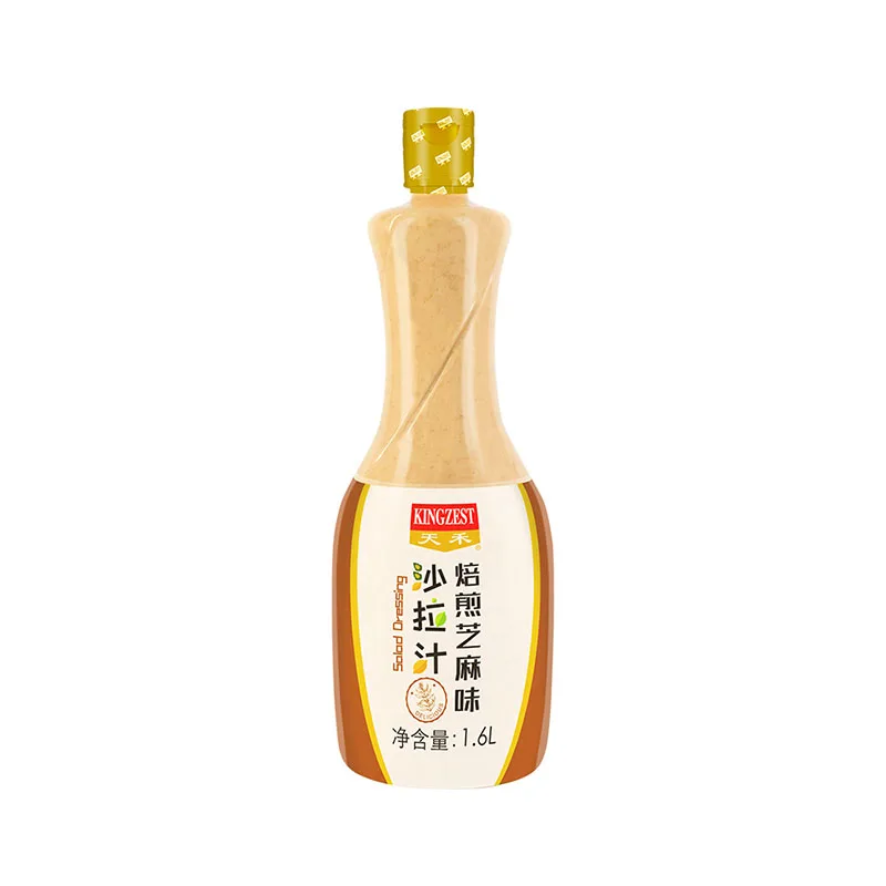 1.6L Natural Delicious Japanese fresh green mustard flavored sesame salad dressing for vegetable