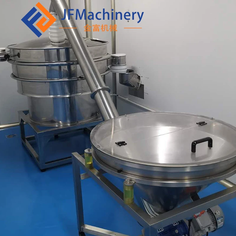 Factory Price Automatic  High Frequency Food Wheat Vibro Siftet Flour Vibrating Screen Sieving Machine