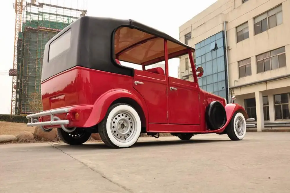 Luxury sightseeing bus golf cart with doors for tourism