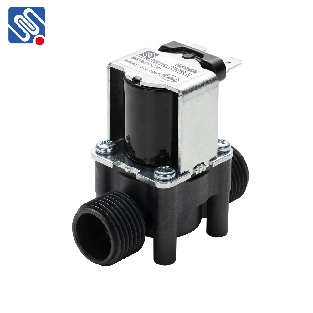 Meishuo FPD360L20 micro solenoid plastic 220v ac 1/2 inch water valve for washing machine