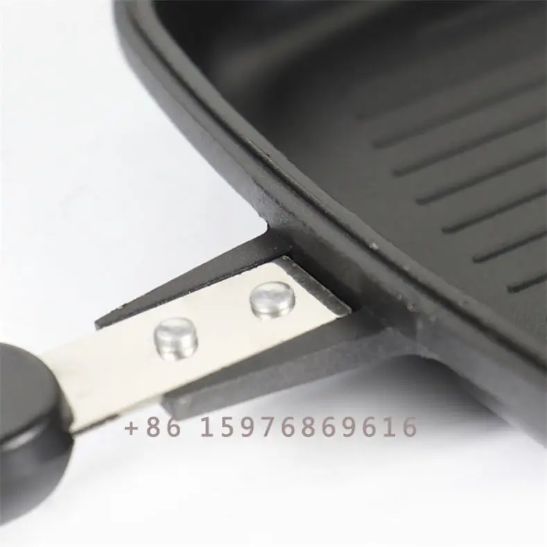 Заводская поставка сделанная на заказ Двусторонняя электрическая сковорода-гриль домашняя алюминиевая квадратная двойная Сковорода-гриль