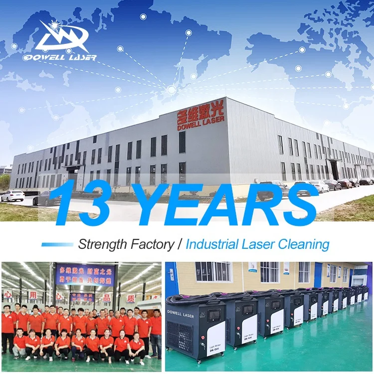 5% discount 5 years small China Factory Rust Cleaner 1000w High Speed Handheld Pulse Laser Cleaning Machine for Car Part