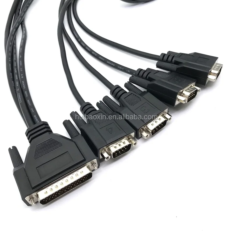 2 x RS232 RS422/RS485 breakout кабель для 4 порты и разъёмы PCI Express PCIe последовательный комбо карты