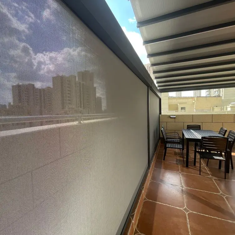 Best price electric full box retractable sun shade awning windproof cassette motorized window door canopy awning outdoor