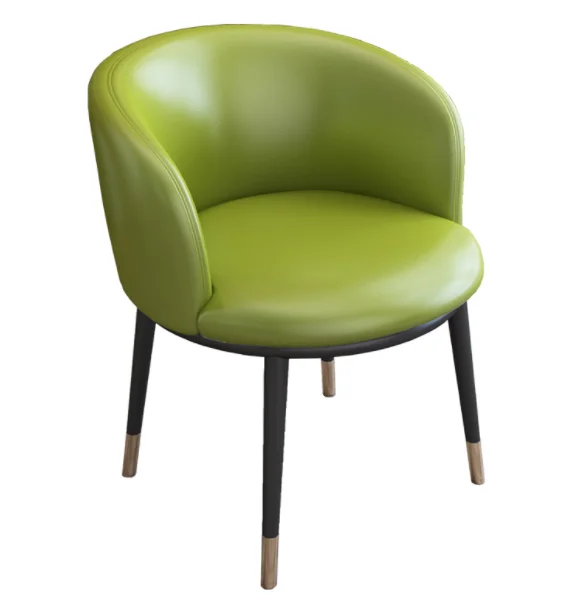 Luxury Comfortable Senior Small cafe tables chairs cushion chair for cafe steel cafe design vintage chair leather dining