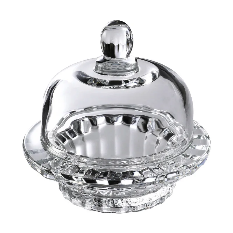 Стеклянная чашка для птичьего гнезда с крышкой Прозрачная Чаша димсама креативная сахарница миска тремеллы Нежный набор суповая