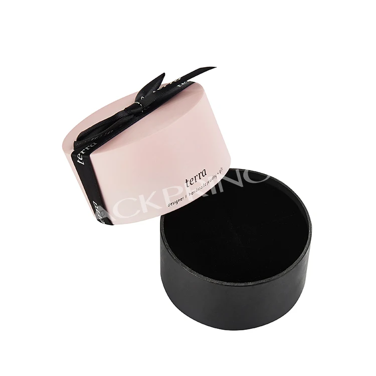 Custom Round Paper Tube Perfume Oil Bottle Honey Jar Cardboard Packaging Colorful Honey Box Elegant Cylinder Box For Honey