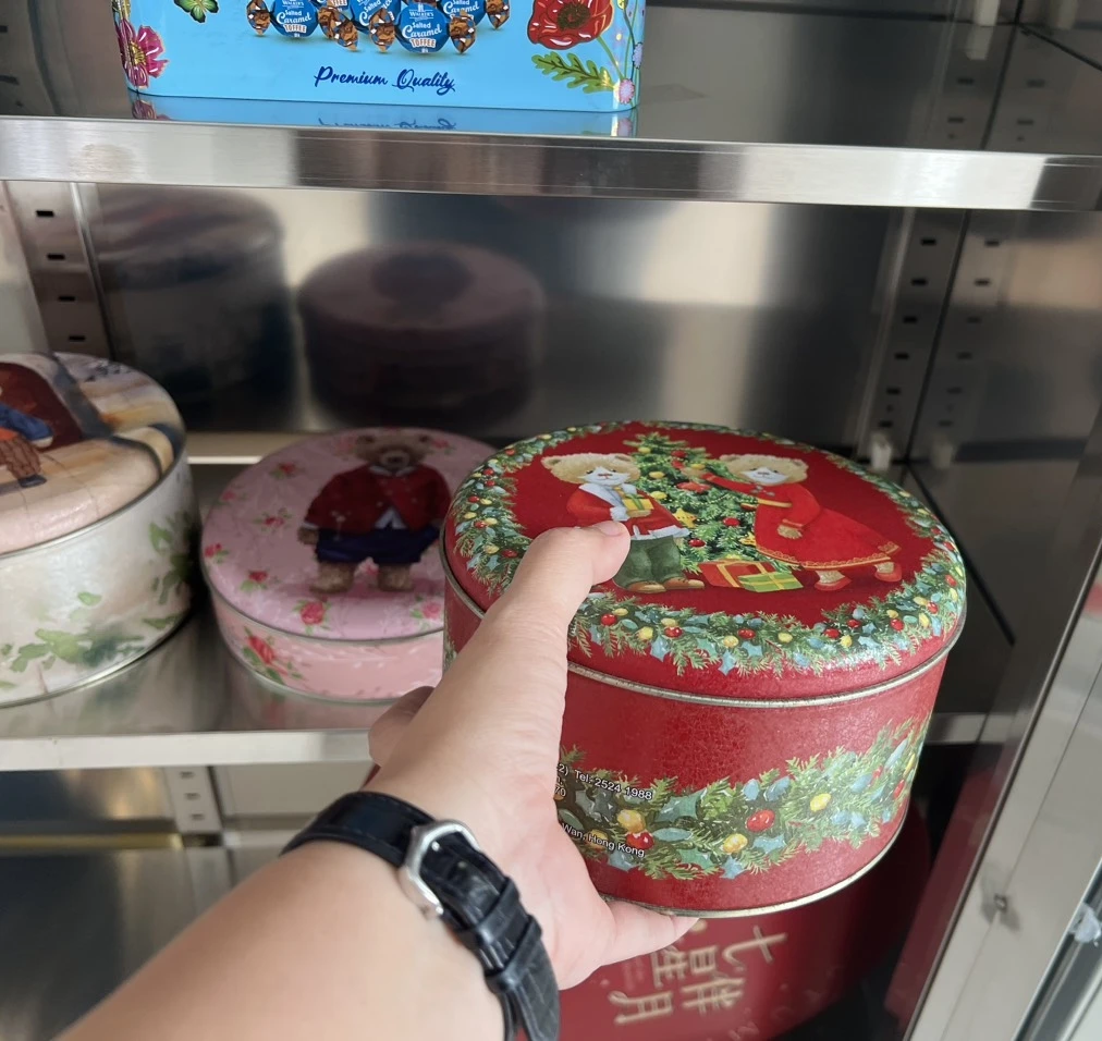 Металлическая круглая коробка для печенья, конфет, шоколада, жестяная коробка для чая, оптовая продажа, контейнер для кофе, Подарочная жестяная упаковка