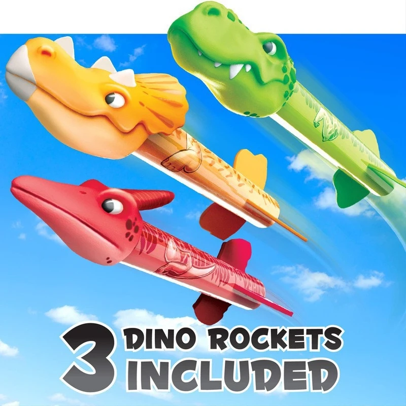 Unisex Special Hot Selling Interactive Dinosaur Rocket Launch Toy Educational Volcano Toy for Outdoor Usage for Boys and Girls