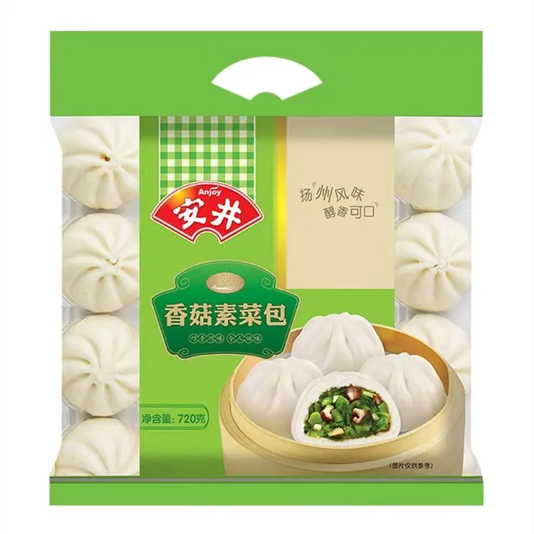 Wholesale convenient frozen fast food delicious steamed stuffed bun with mushroom filling